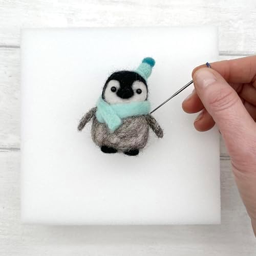 Bergin & Bath Needle Felting Kit, Penguins. Make Three Sweet Festive Decorations with This Beginner Friendly Craft kit for Adults and Teens. The Best Stocking Filler for Anyone Creative. - Image 3