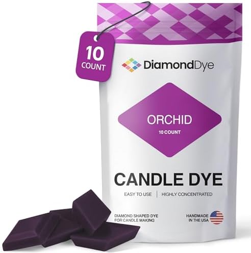 Orchid Candle Dye Chips, Soy & Paraffin Candle Making, 10 Pack by Reddig-globyDiamondDye