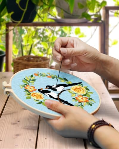 TINDTOP Embroidery Kit for Beginners Adult, Bird Embroidery Kit - Image 4