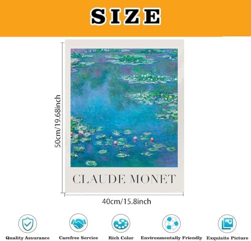 3 Pack Monet Paint by Numbers Kit for Adults Beginner (Without Frame) - Image 5