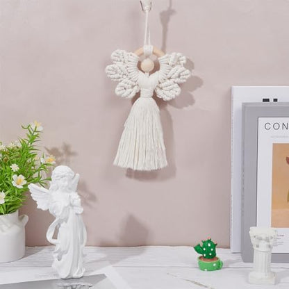 ORIGACH 3 Set DIY Angel Macrame Kit, Beige - Image 7