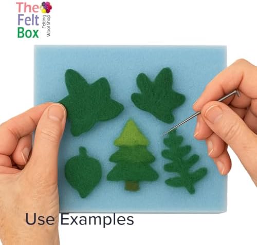 The Felt Box Needle Felting Wool Carded Batts Shade Pack 100 Grams 3.5 Oz -Green - Image 7