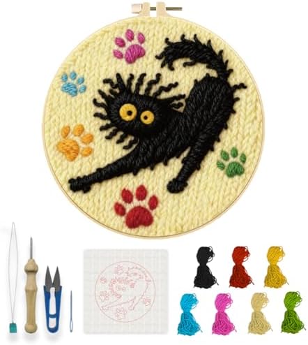 INFUNLY Punch Needle Embroidery Starter Kit for Beginner DIY Craft by INFUNLY