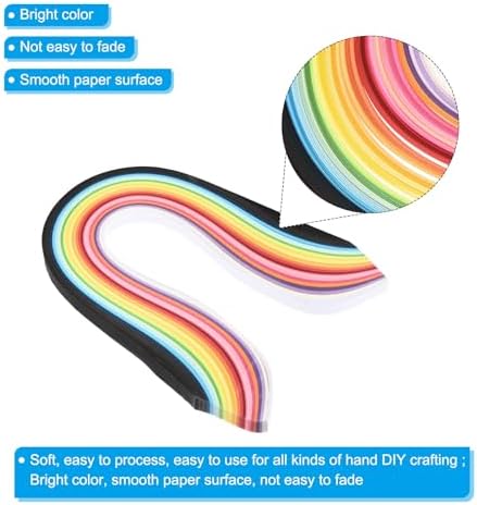 PATIKIL 1300pcs Quilling Strips Paper, 10mm x 39cm Origami Paper Quilling Kits for Adults Beginner Art DIY Craft Christmas, Multicolor - Image 3