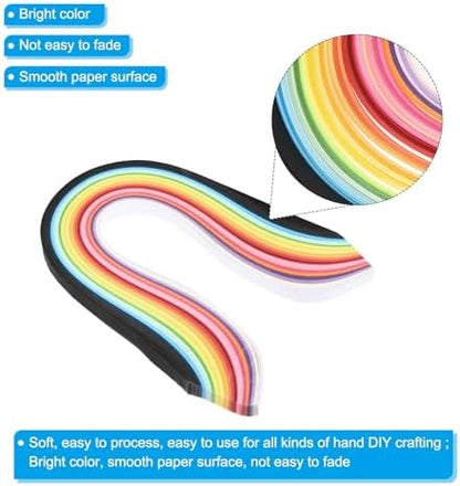 PATIKIL 1300pcs Quilling Strips Paper, 10mm x 39cm Origami Paper Quilling Kits for Adults Beginner Art DIY Craft Christmas, Multicolor - Image 3