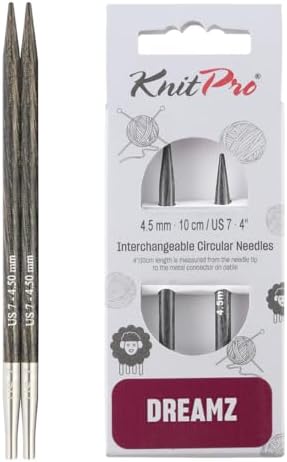 KnitPro Dreamz Interchangeable Circular Needles 4" (10cm) | US Size 7 (4.5mm) by KnitPro