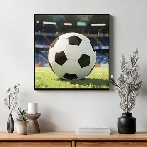 CRZMODE Soccer Paint by Numbers Kit for Adults, Soccer Paint by Numbers for Adults, Acrylic Painting Crafts for Home Decor Gift (16x16inch) - Image 4