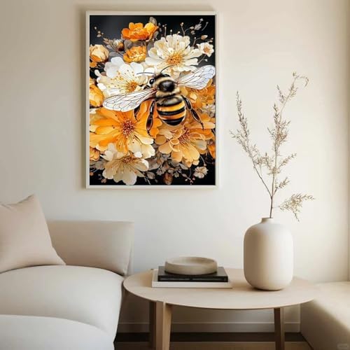 Bee Paint by Numbers Kit for Adults, Adult Paint by Number Kits 16x20 Inch - Image 2