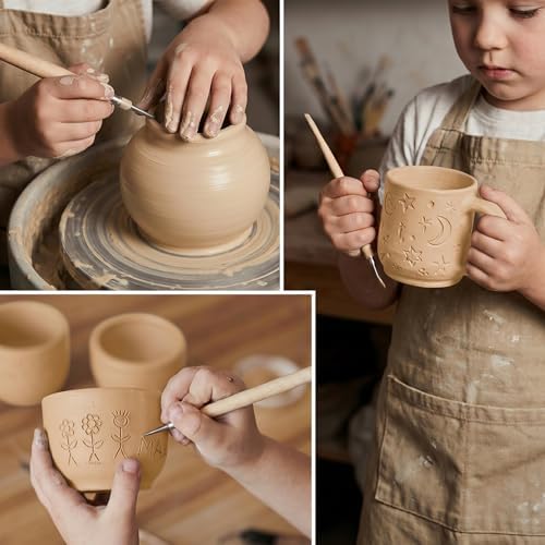 Aujazyble Air Dry Clay - 3.3lbs Yellow Natural Pottery Clay for Kids - Image 6