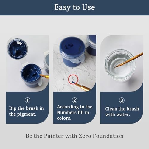 Natuyalo Paint by Numbers for Adults - DIY Adult Paint by Number Kits Painting on Canvas Green Plant Painting by Numbers for Beginners, Potted Art Craft Kits for Adults (16x20 Inch) - Image 7