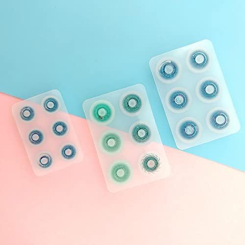 Woohome Beads Resin Moulds Set, 2 PCS Round Beads Resin Casting Mould and 2 PCS Diamond Beads Epoxy Resin Moulds with String for Bracelet, Gemstone Cabochon Jewelry Casting - Image 4