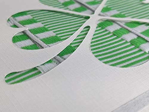 Ribbon Storage DIY Greeting Card Kit-Ribbon Cards-Handmade DIY Card Kits-Craft Kits for Kids and Adults-Card Making Kit, Thank You and Birthday Cards-Card Maker Kit for 10 Project Card (Lucky Green) - Image 6