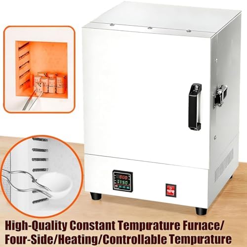 2000W Electric Kiln for Pottery at Home, 2102℉/1150℃ Muffle Furnace Heat Treat Oven with Digital Controller for Jewelry Making, Glass Fusing, Metal Clay, Wax Casting, Burnout, Ceramic & DIY - Image 2
