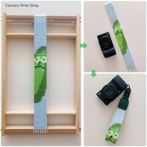 Weaving Loom Kit,Wooden Multi-Craft Weaving Loom Tapestry Loom Large Frame 9.85x 15.5inch,DIY Hand-Knitting Weaving Machine with Loom Stick Bar for Kids, Adult and Beginners Handcraft Loom - Image 6
