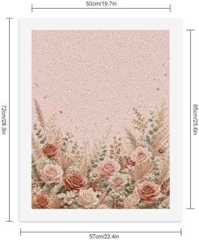 Bozfoxa Paint by Numbers Kit for Adults Beginner Blush Rose Meadow - Image 2