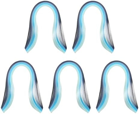PATIKIL 600pcs Rainbow Quilling Strips Paper 1/8"(3mm) 15" Gradient Blue by PATIKIL