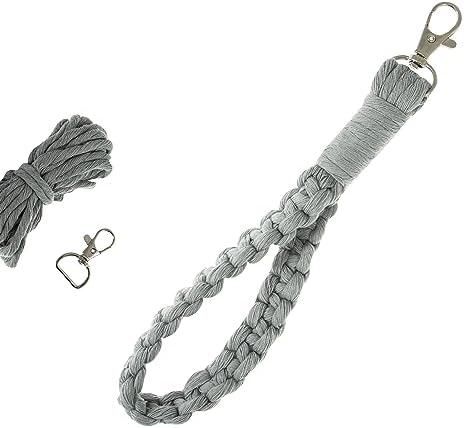 Trimits Make Your Own Macrame Kit, 21 x 2cm, Keyring by Unknown