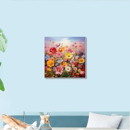 Artykapby Paint by Numbers Kit for Adults with Frame Flower 10x10 inch ﻿ - Image 3