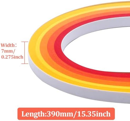 Auvotuis 7mm Width Quilling Paper Strips 40 Colors 900 Strips, Length 39cm - Image 2