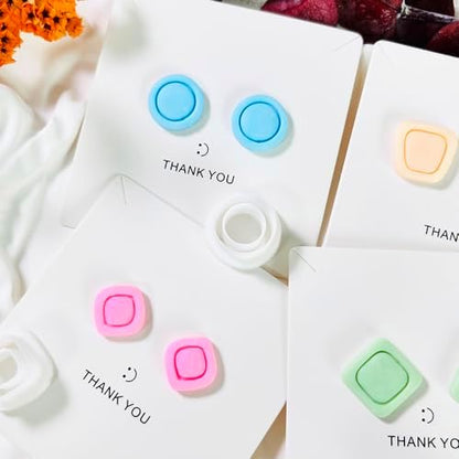 Xaekicr Polymer Clay Cutters Geometric Stud Earring Set – 4 Pairs Modern Clay Cutters for Polymer Clay Jewelry, Clay Tools and Molds for DIY Earrings - Image 5