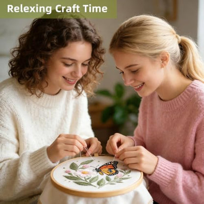 Herdiese Embroidery Kit for Beginners & Adults, 3 Sets with Instructions - Image 5