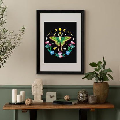Nuberlic Moth Embroidery Kits for Beginners,Cross Stitch Kits - Image 3