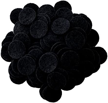 Playfully Ever After Black Craft Felt Circles (3/4 Inch - 150pc) by PlayfullyEverAfter
