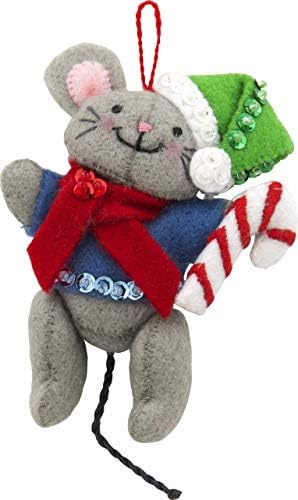 Bucilla 89288E Felt Applique Christmas Ornament Kit, Night Before Christmas, Set of 6 - Image 4