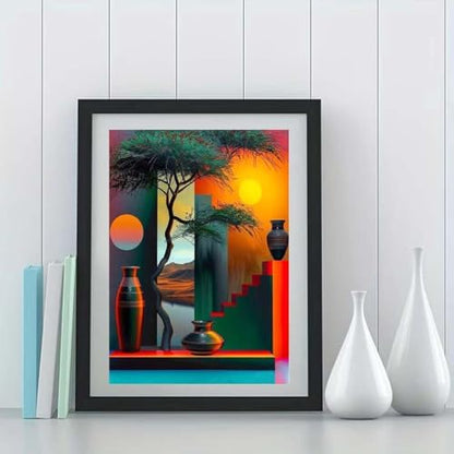 GEMOUJ Tree Paint by Numbers Kit for Adults Beginners, Vase Paint by Number Kits on Canvas,DIY Easy Digital Oil Painting Kits， Home Wall Decor 16 X 20 Inch - Image 5