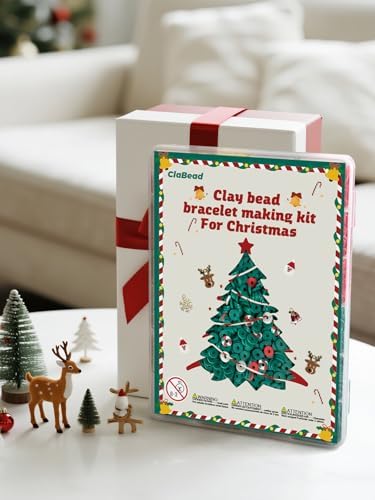 ClaBead 3200 pcs Christmas Beads for Bracelet Jewelry Making Kit, Christmas Decorations Charms Bracelet Making Kit for Jewelry Making, Varieties of Charms Jewelry Making Arts Crafts DIY Gifts - Image 4
