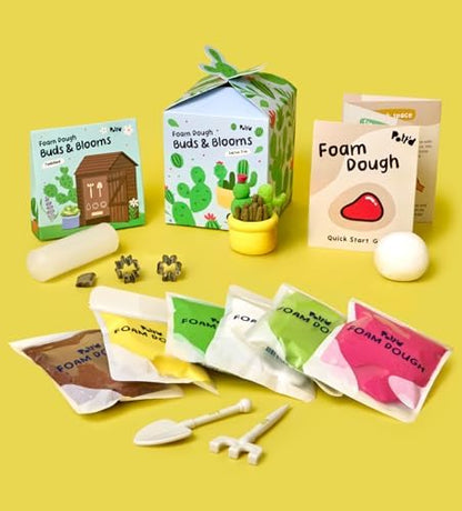 Pott’d Foam Dough Collectibles Air Dry Clay Kit for Adults, DIY Crafts Includes Clay Tools, Colourful Foam Clay, Guides for Mini Food Characters, Plant Projects and Date Night Creations - Image 5