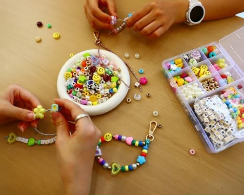 FAUTHENTICUTE DIY Bag Charm Kit with Beads&Charm Custom Keychain Making Kit - Image 2