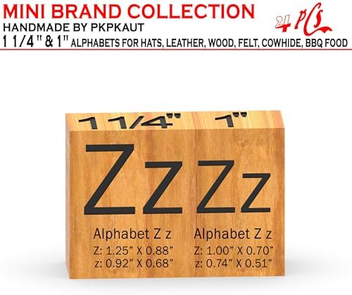 4Pcs Letters Branding Iron for Wood, Leather Branding Stamp (Z z) - Image 2