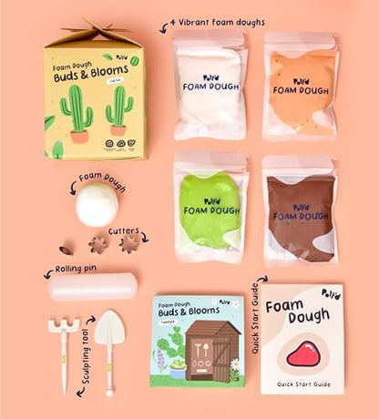 Pott’d Foam Dough Collectibles Air Dry Clay Kit for Adults, DIY Crafts Includes Clay Tools, Colourful Foam Clay, Guides for Mini Food Characters, Plant Projects and Date Night Creations - Image 4