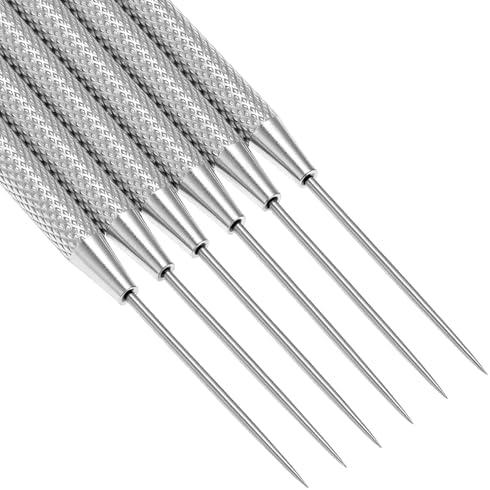 QWORK 20 Pcs Clay Sculpting Tools Set - Stainless Steel Ceramic Needle Modeling Carving Pottery Tools for Detailed Sculpture Projects - Image 2