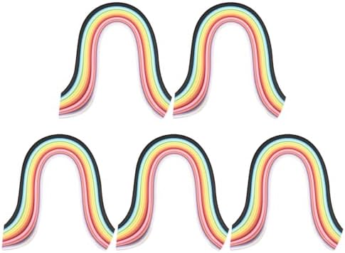 PATIKIL 1300pcs Quilling Strips Paper, 5mm x 39cm Origami Paper Quilling Kits for Adults Beginner Art DIY Craft Christmas, Multicolor by PATIKIL