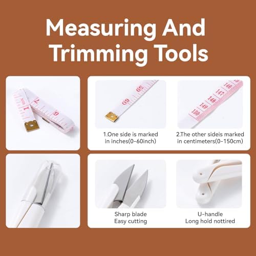 55 PCS Sewing Kit for Adults & Beginners, Steel Needles for Hand Sewing, Accessories and Supplies, Needle and Thread Kit for Hand, Home, Travel & Clothing Repair - Image 6