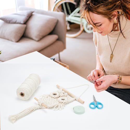 ORIGACH DIY Macrame Owl Wall Hanging Tapestry Kit with Video Tutorial - Image 6