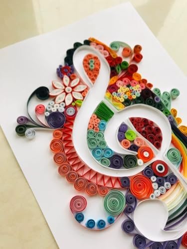 MusicNote Paper Quilling Kit Paper Quilling Adult Craft Great for DIY Craft Workshop,Home Decoration,Birthday Gift,Adult Friend interaction.It's Suitable for Adult and Craftsmen.Creative Stress Reliee - Image 5