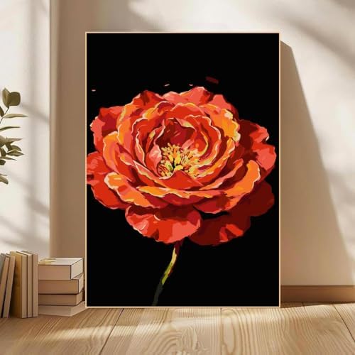 Mowana Peony Paint by Numbers Kit for Adults Beginners - Image 2
