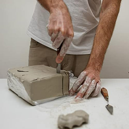 ReArt Air-Dry Clay 15LB wih 3 Colors White, Gray & Terra Cotta 5lb Each- Ideal for Beginners and Advanced Sculptors All-Purpose Modeling Clay (White, Gray & Terra Cotta) - Image 2
