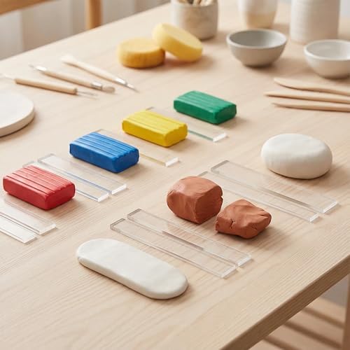 Polymer Clay Tools: Rolling Pin Guides & Roller Set - Image 4