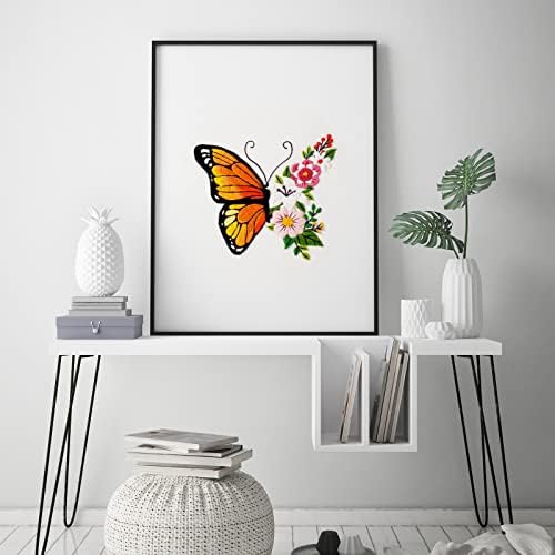 Louise Maelys Floral Butterfly Embroidery Kit for Beginners Nature Craft - Image 7