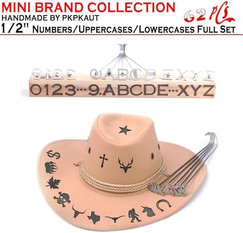 62Pcs 1/2" Custom Branding Iron for Wood, Leather Branding Stamp - Image 6