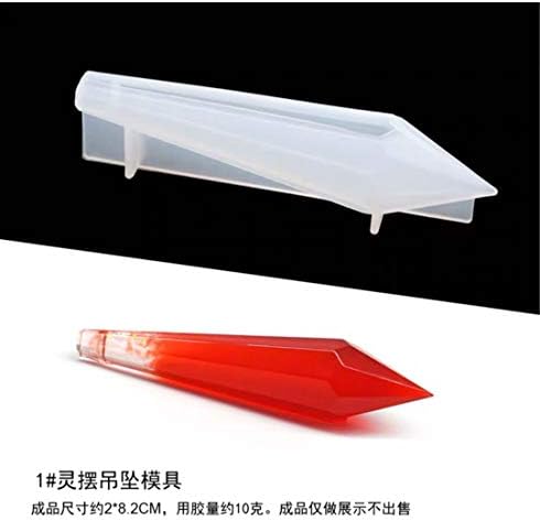Pendulum UV Silicone Resin Molds DIY Craft Silicone Transparent Mold for Pendant Necklace Mold Jewelry Making Findings (14x68.5mm) - Image 6