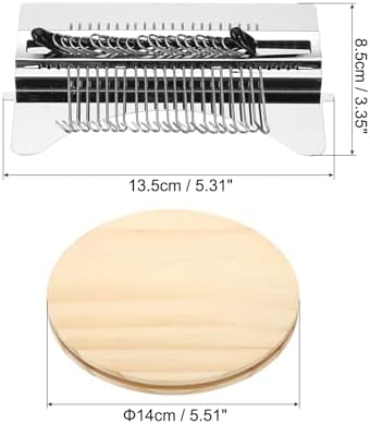 PATIKIL 21 Hooks Mini Weaving Machines Kit, Metal Quickly Small Darning Weave Tool with Accessories for Mending Knitting Stitching Clothes DIY, Style 1 - Image 2