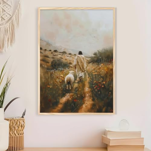 Jesus Paint by Numbers Kit for Adults Framed Canvas 12X16 in, Frameworkless - Image 4