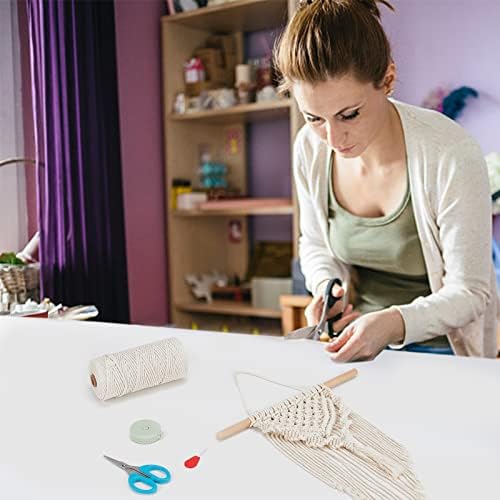 INFUNLY 3 Set DIY Macrame Kit for Adults Macrame Wall Hanging Boho Home Decor Boho Woven Macrame Hanging Kit for Nursery Bedroom Apartment Dorm Room Decoration - Image 5