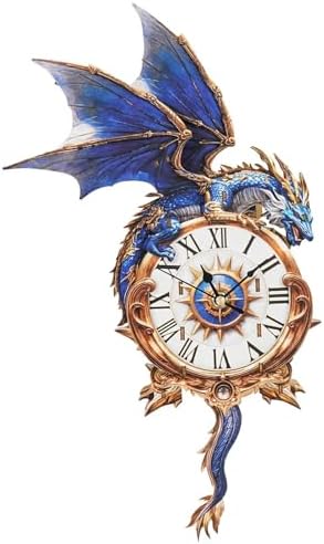3D Puzzles for Adults, Blue Dragon Wall Clock 3D Wooden Puzzles Clock Kits for DIY Birthday Gift for Women Men Home Decor Holiday Christmas by Jollitot