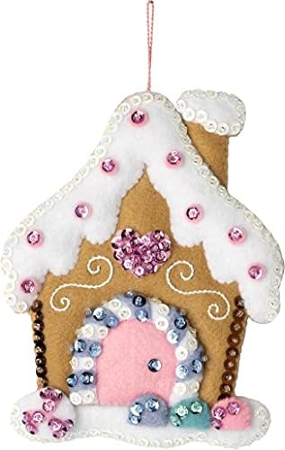 Bucilla Felt Applique 6 Piece Ornament Making Kit, Nutcracker Sweet, Perfect for DIY Arts and Crafts, 89292E - Image 3